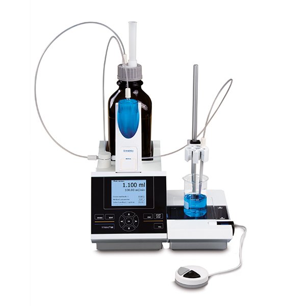 Bureta de Pistón Motorizada TITRONIC® 500 — unidad de 20 ml Bureta de Pistón Motorizada TITRONIC® 500 — unidad de 20 ml