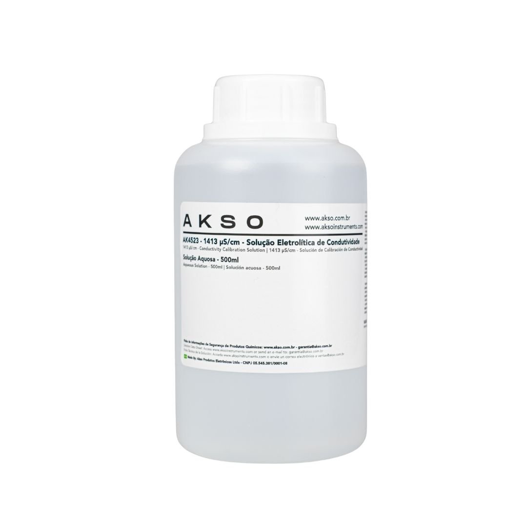 Solución Electrolítica de Conductividad 1413 µS/cm — 500 ml